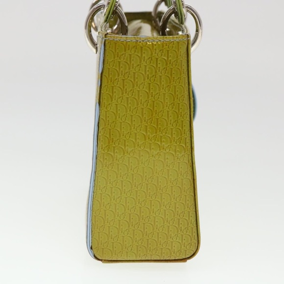 Christian Dior Lady Dior Patent Leather Trotter Embossed Bag with Strap and Card - Picture 5 of 16